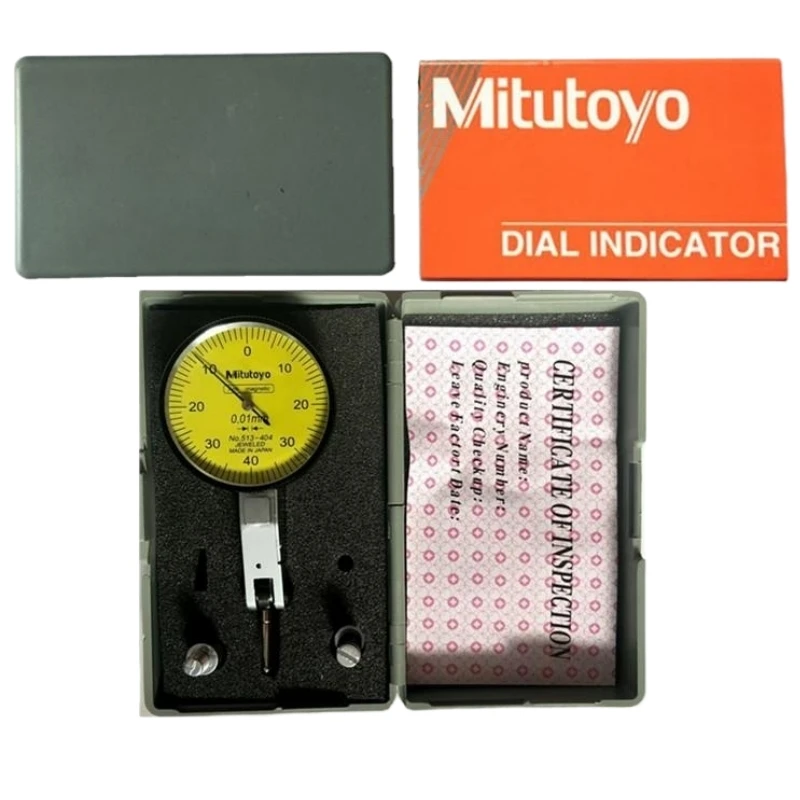 

Mitutoyo 513-404 Analog Lever Dial Indicator Dial 2046S 0-10mm Accuracy 0.01 Range 0-0.8mm Diameter 38mm 32mm Measuring Tools