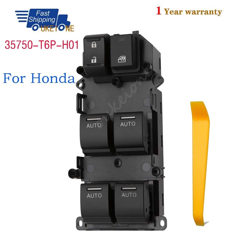 Фото 35750-T6P-H01 для Honda Jade Vezel Jade Crider Greiz Gienia Envix City XRV передний левый электрический подъемник, кнопка переключения окна №1