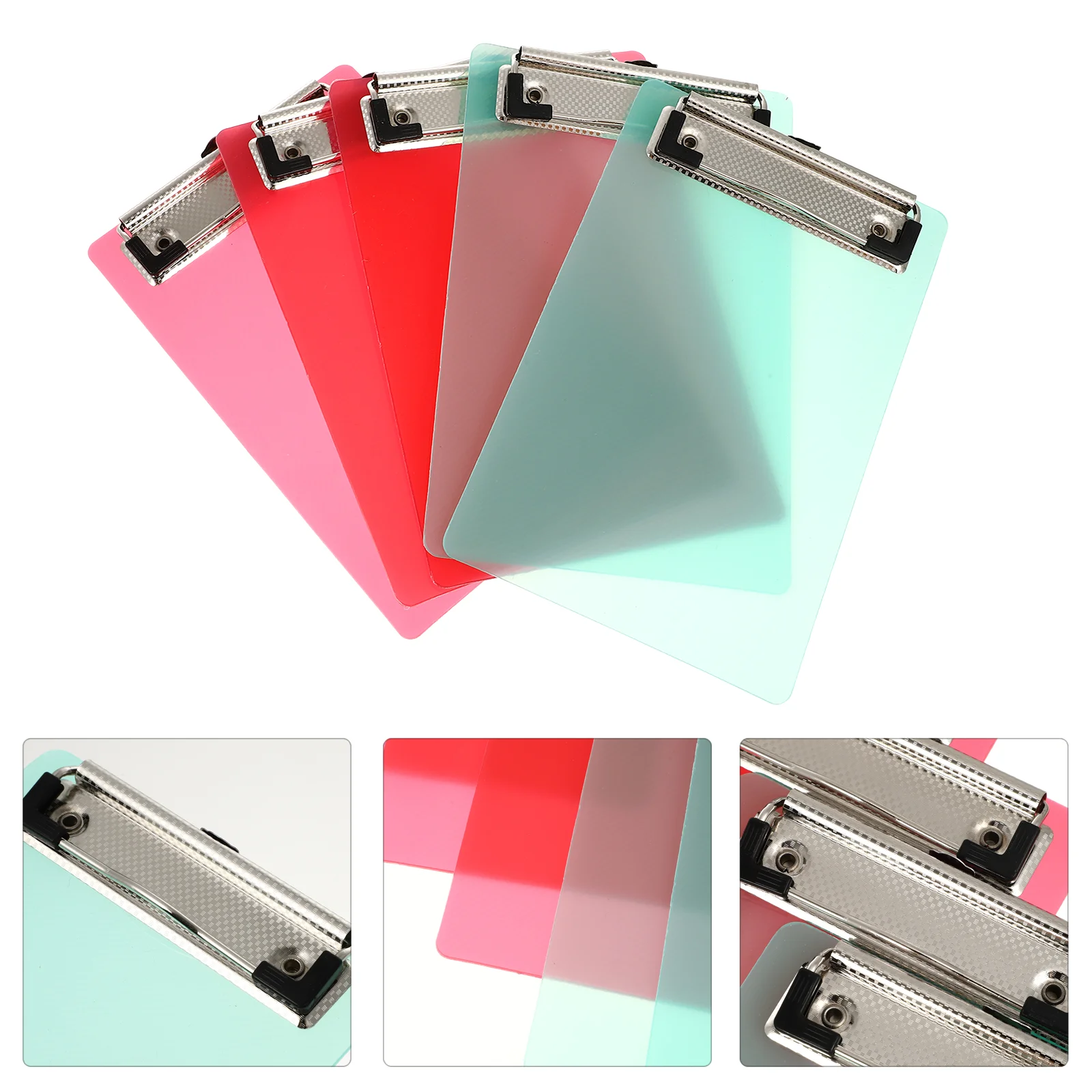 

5 Clipboards Transparent Clipboard Clip Boards Decorative Clipboard School Office Supplies A6