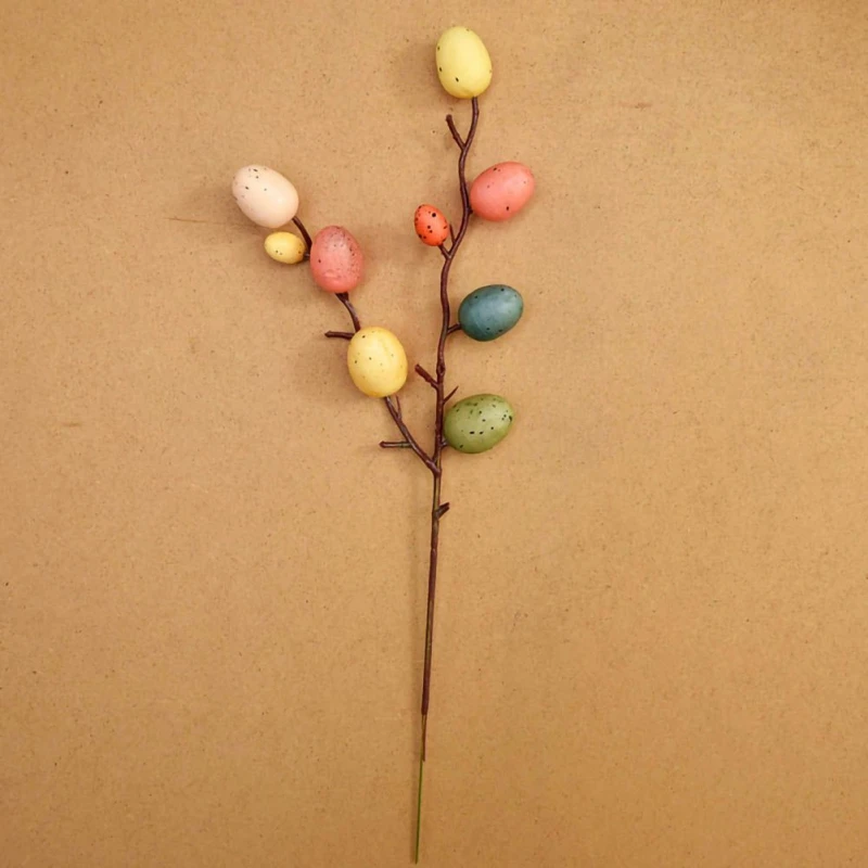 

Artificial Berry Egg Branch Easter Festival Decoration Easter Egg Hanging Skewers Berries Wedding Home Decor Party Ornaments