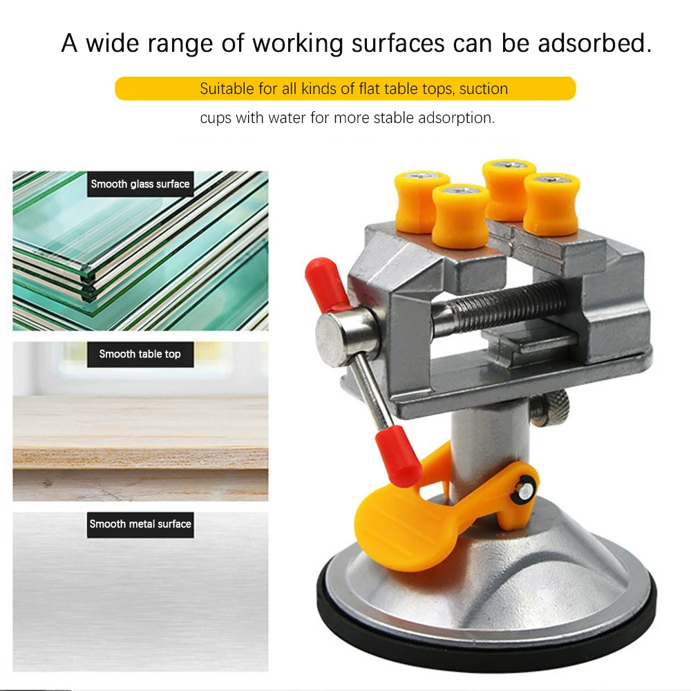 Mini Suction Vise Clamp Drill Press Table Bench Vise Mini Table Vice Carving Bench Clamps Hand Tools GRSA889