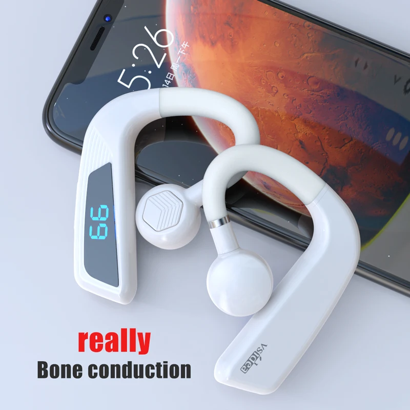 Беспроводные подвесные Bluetooth-наушники без затычек, водонепроницаемые