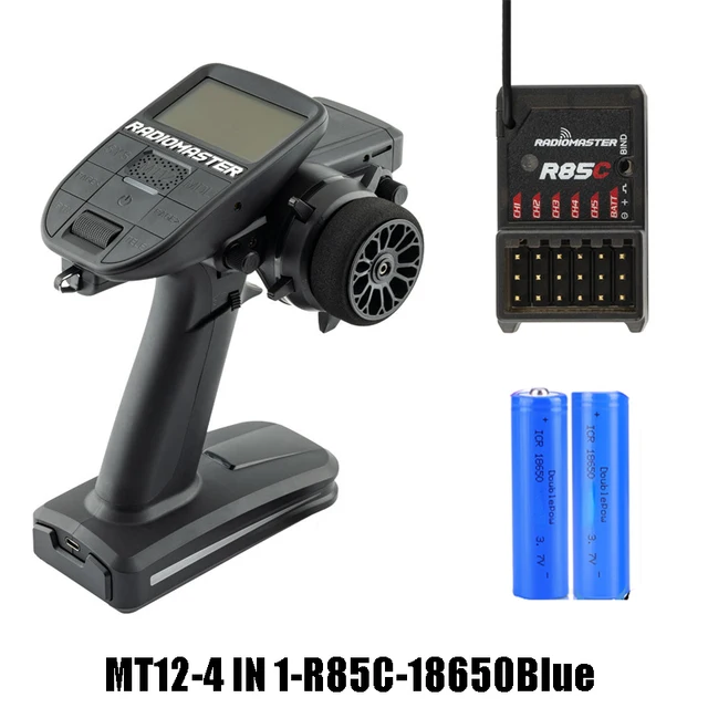Radiomaster MT12 4in1 transmitter + R85C receiver + 2x 18650 batteries