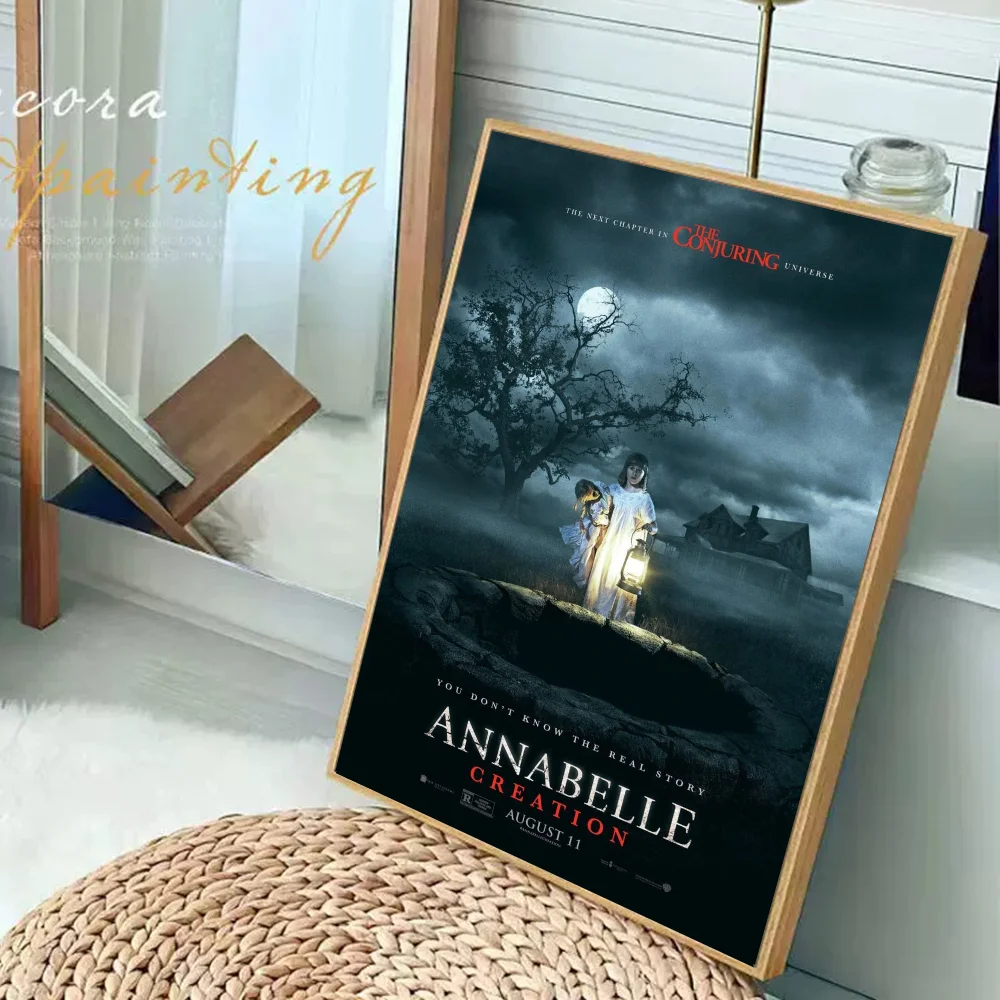A-Annabelle Movie Sticky Posters Retro Kraft Paper Sticker DIY Room Bar Cafe Aesthetic Art Wall Painting