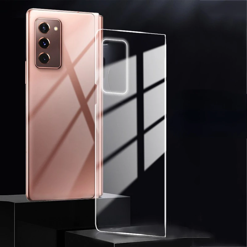 

Новый чехол для телефона samsung Galaxy Z Fold 3, 2 дюйма, передняя и задняя защитная крышка, жесткий прозрачный чехол-бампер Z Fold3 Fold2, чехлы для телефон...
