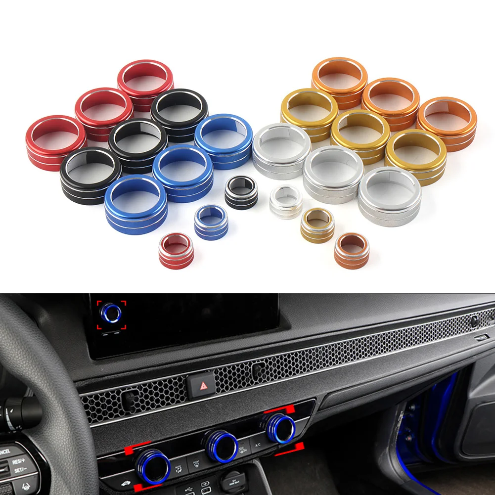 4 шт./компл. автомобильная консоль ручка управления климат-контролем кольцо