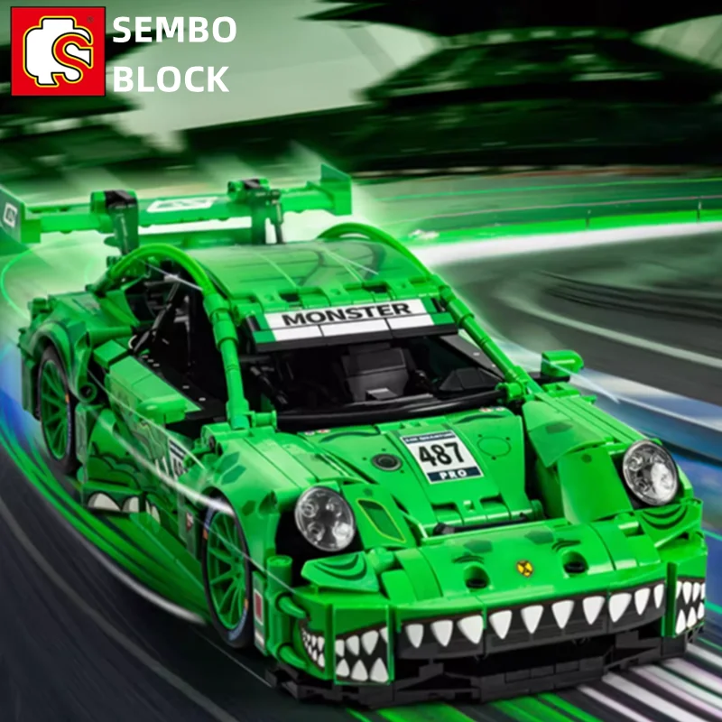 Конструктор SEMBO спортивный автомобиль гоночная модель обучающая сборка детские
