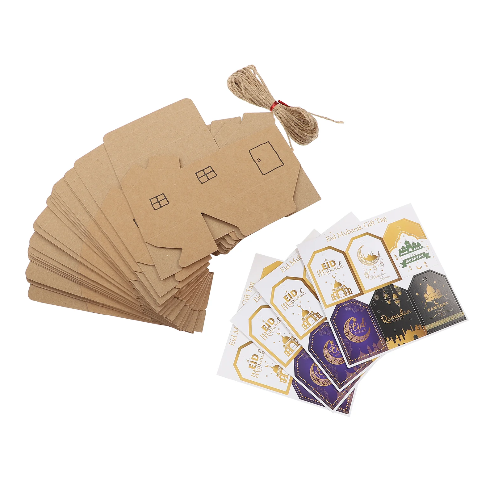 

1 Набор ИД Мубарак, подарочные коробки, упаковочные коробки Рамадан, конфеты, подарочные пакеты