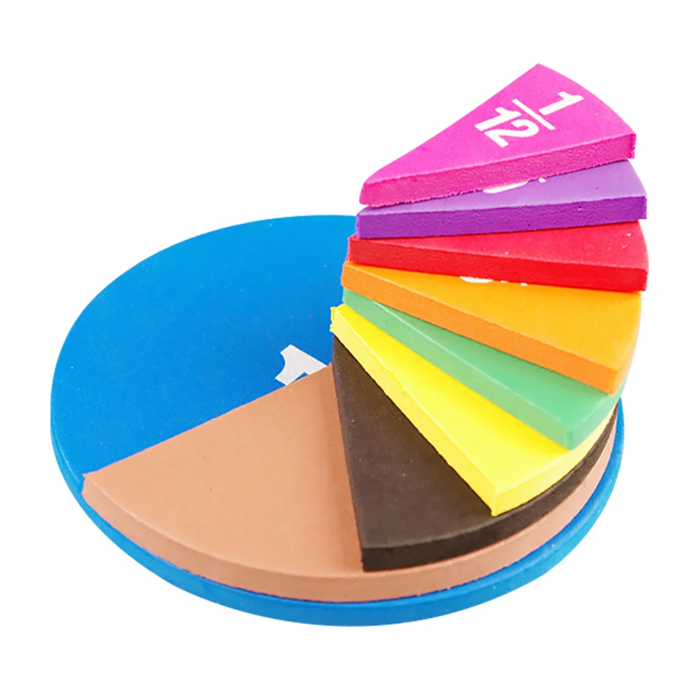 

Фракционные математические манипуляторы круги магнитные плитки Радужная игрушка Обучающие кубики Монтессори реквизит материалы фракции