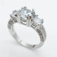 s925 silver 2 carats diamond ring for women fine bizuteria anillos de silver 925 jewelry gemstone dainty ring anel girl gemstone