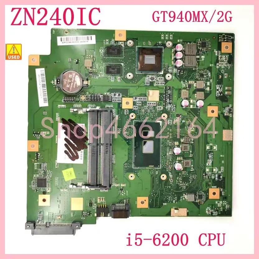 

ZN240IC i5-6200U CPU GT940MX/2G GPU материнская плата для ASUS ZN240IC материнская плата 90PT01N0-R02000 100% Протестировано ок использовано