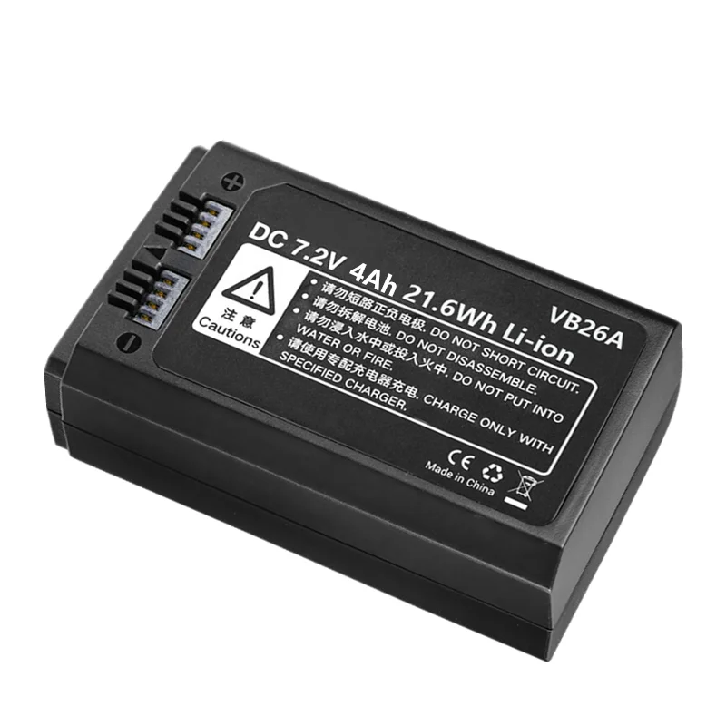 Фото VB26A VB26 литий-ионная батарея 4000 мАч, Сменный аккумулятор для Godox V1S V1C V1N V1F V1O V1P Runde Kopf Flash №4