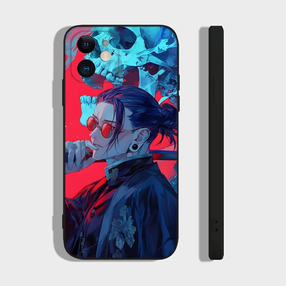 Jujutsu Kaisen G-GetoS Suguru Phone Case For iPhone 16 15 14 13 12 11 Plus Pro Max XR XS X 7 8 SE Mini Silicone Soft