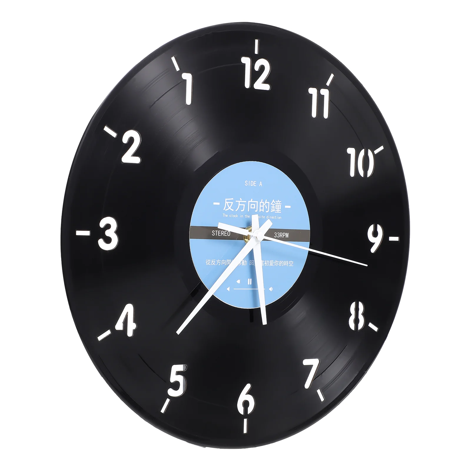 

Clock Wall Backwards Hanging Reverse Mute Clocks Decor Funny Adorn Decoration Household Stylish Kitchen Operatedrun Unique