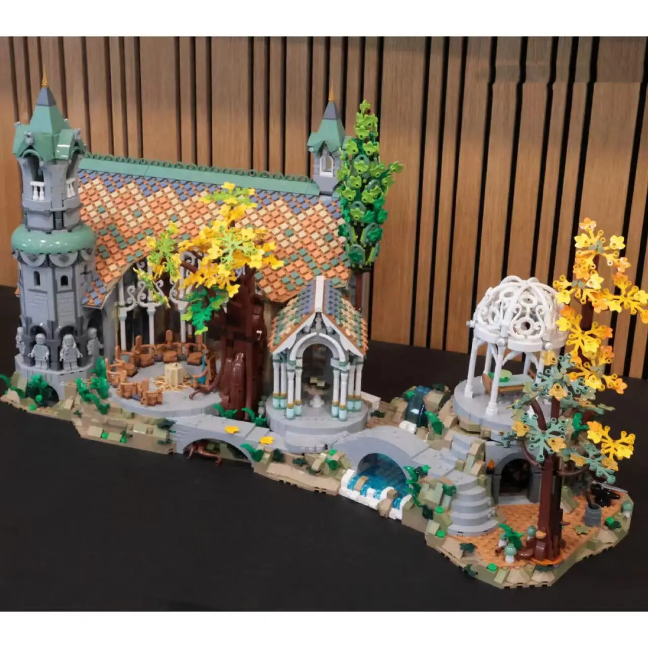 

Famous Movie Moc Rivendell Lorded Of Rings Building Blocks Movie Scence Brick Collector Series Jazz Club 10312 Toy Gift 10316