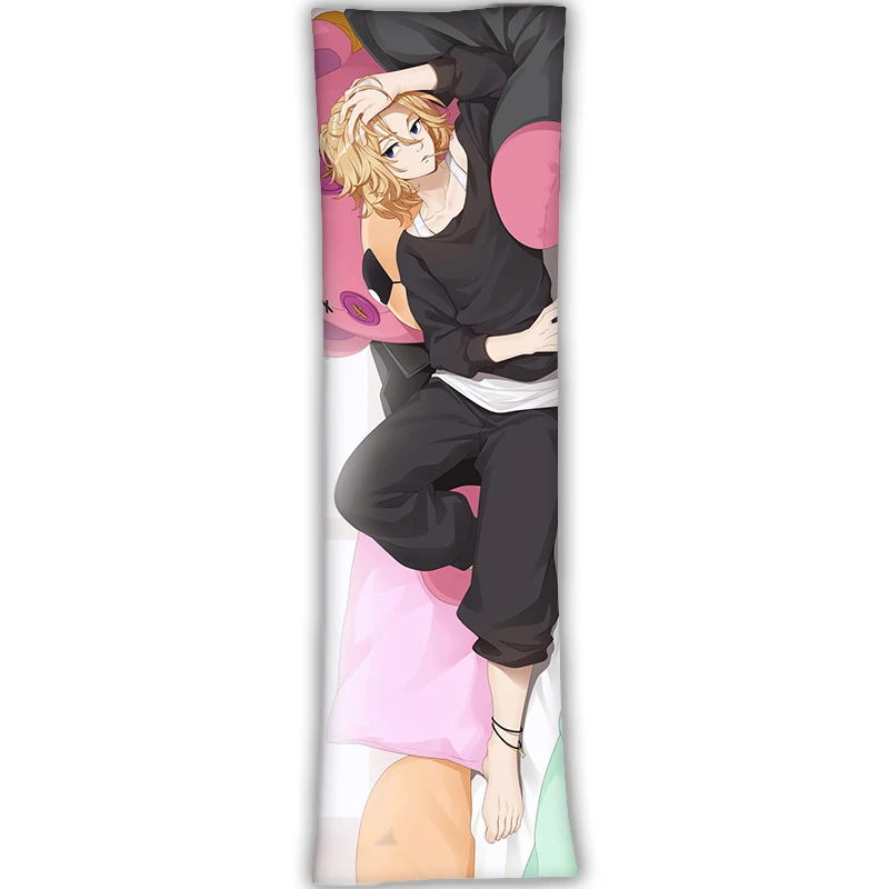 Anime Tokyo Revengers Pillow Case Dakimakura Manjiro Sano Cosplay Keisuke Baji Hugging Body Throw Cushion Pillow Cover Case