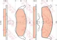 

For GDB4091 ten brake pad CHRYSLER NEON GRAND VOYAGER III