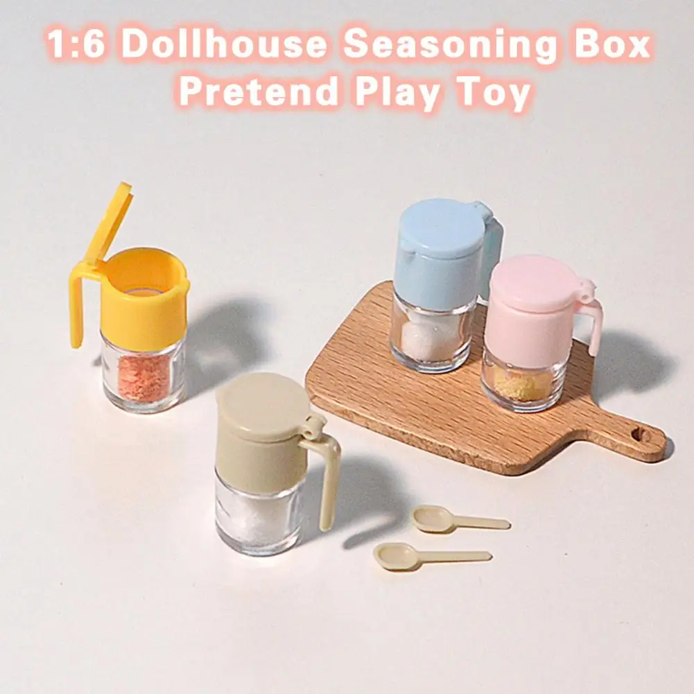 

4 шт. реалистичный кукольный домик Oilcan высокая имитация 1:6 миниатюрная банка для приправ Модель Детская кухня игрушка фотореквизит