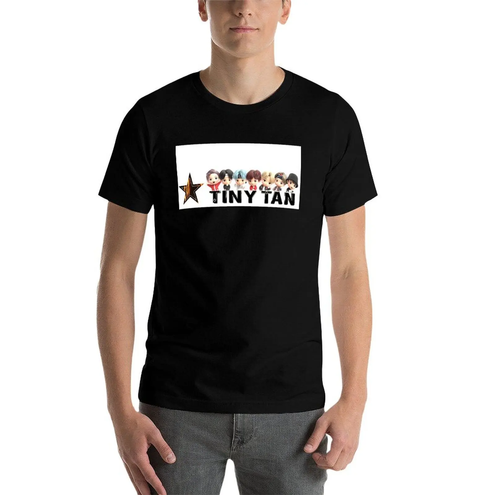 Фото Футболка TinyTan Star Design, мужские футболки для мужчин, футболка с аниме, дизайнерская футболка №4