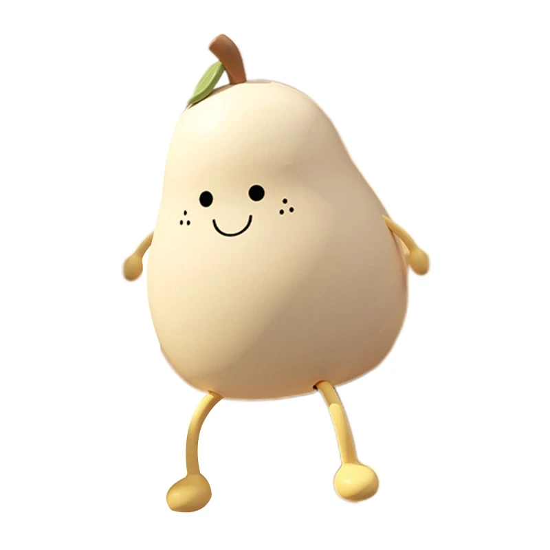 

Pear-Shape Night Lights Silicone Cute LED Night Lamp Rechargeable Desk Lamp