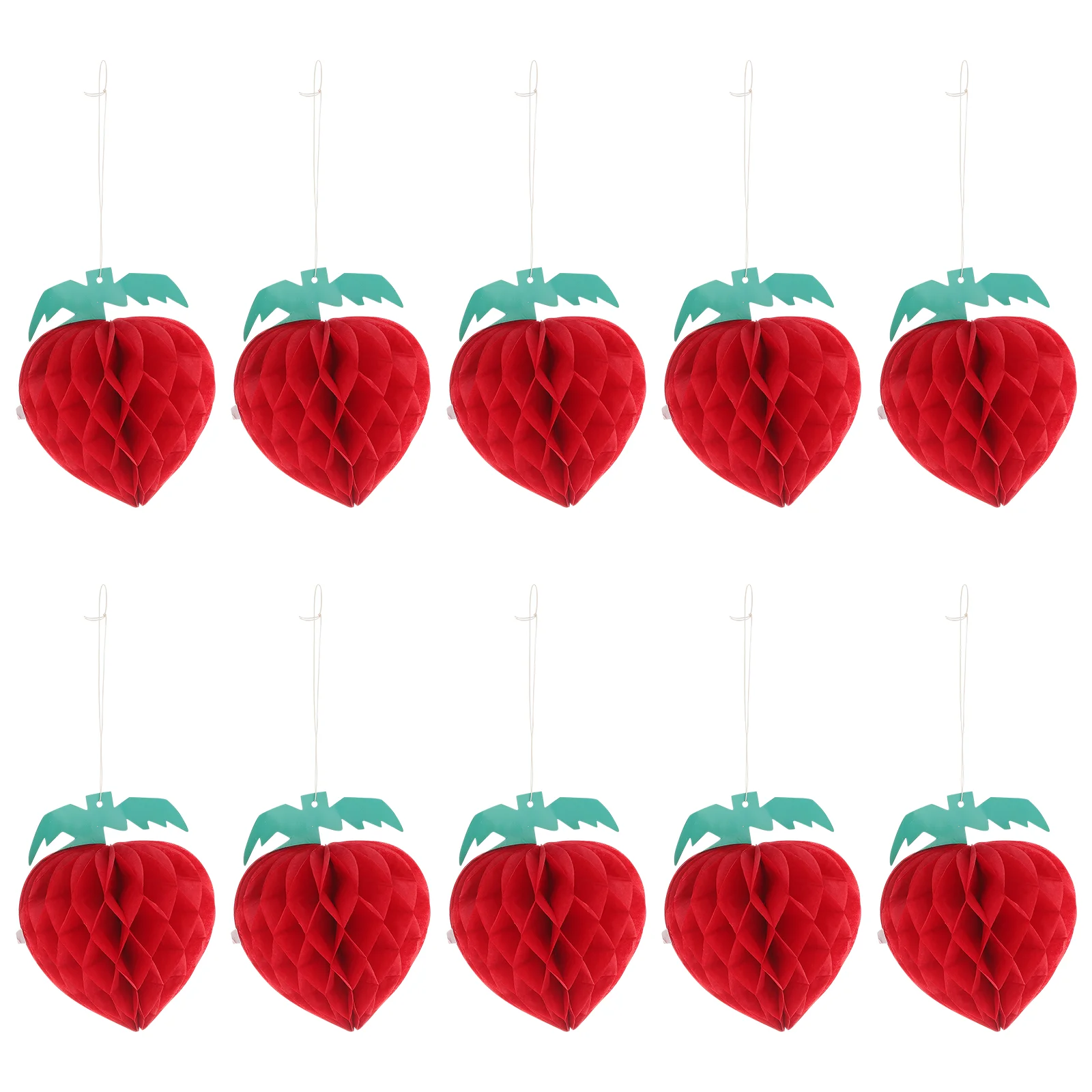 

Honeycomb Paper Decorationsball Tissue Party Pom Fruit Chrsitmas Hanging Garland Decoration Tree Decor Red Christmas Ornaments