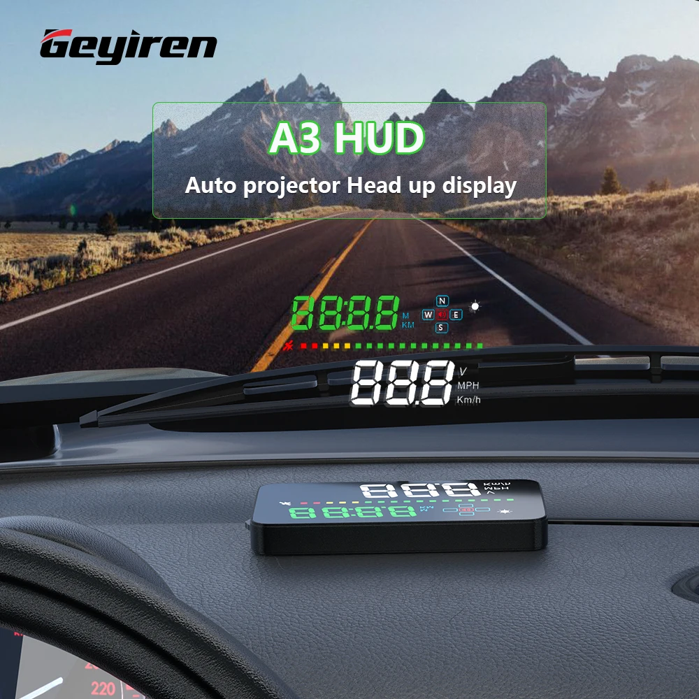 

weiying A3 HUD Head-up Display GPS Display Car Speedometer Projector Windshield Auto Electronics For All Cars