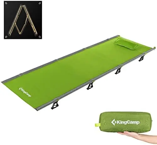 

Cot, Folding Portable Heavy Duty Ultralight Cots for Adults Camping Tent Hiking Backpacking Mountaineering Travel Indoor Outdoor