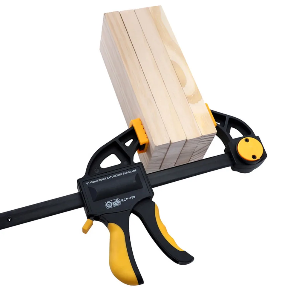 

DIY Hard One-handed Carpentry Adjustable Quick-grip Mini Home Woodworking Tool Accessories Gadget F Clip Bar Clamp Spreader Work