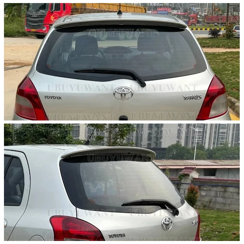 

Автомобильный Неокрашенный спойлер из АБС-пластика на заднее крыло, подходит для спойлера Toyota Yaris 2006, 2007, 2008, 2009, 2010, 2011