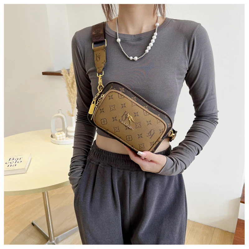 Fashion Women'S Shoulder Crossbody Bag Designer Luxury Wallet Bag Purses Soft Leather Ladies Small Square Bag Chest Shopper Bag
