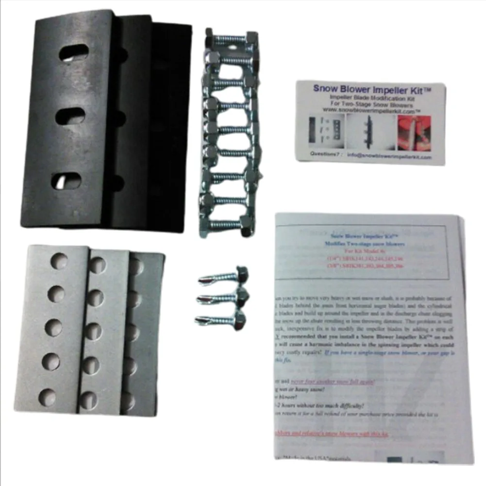 

4 Pack Snowblower Impeller Kit Universal 3/8\" Blade Impeller Kit For 2 Stage Machine Snowblower Snow Blowers Accessories
