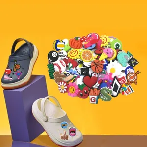50-100pcs Random Shoe Charm Pack Anime Cartoon Clog Charm Accessories for Croc Shoes Garden Sandal D