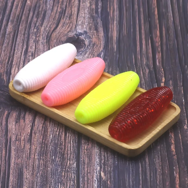 

6 шт., пластиковые приманки для рыбалки в виде большого червя