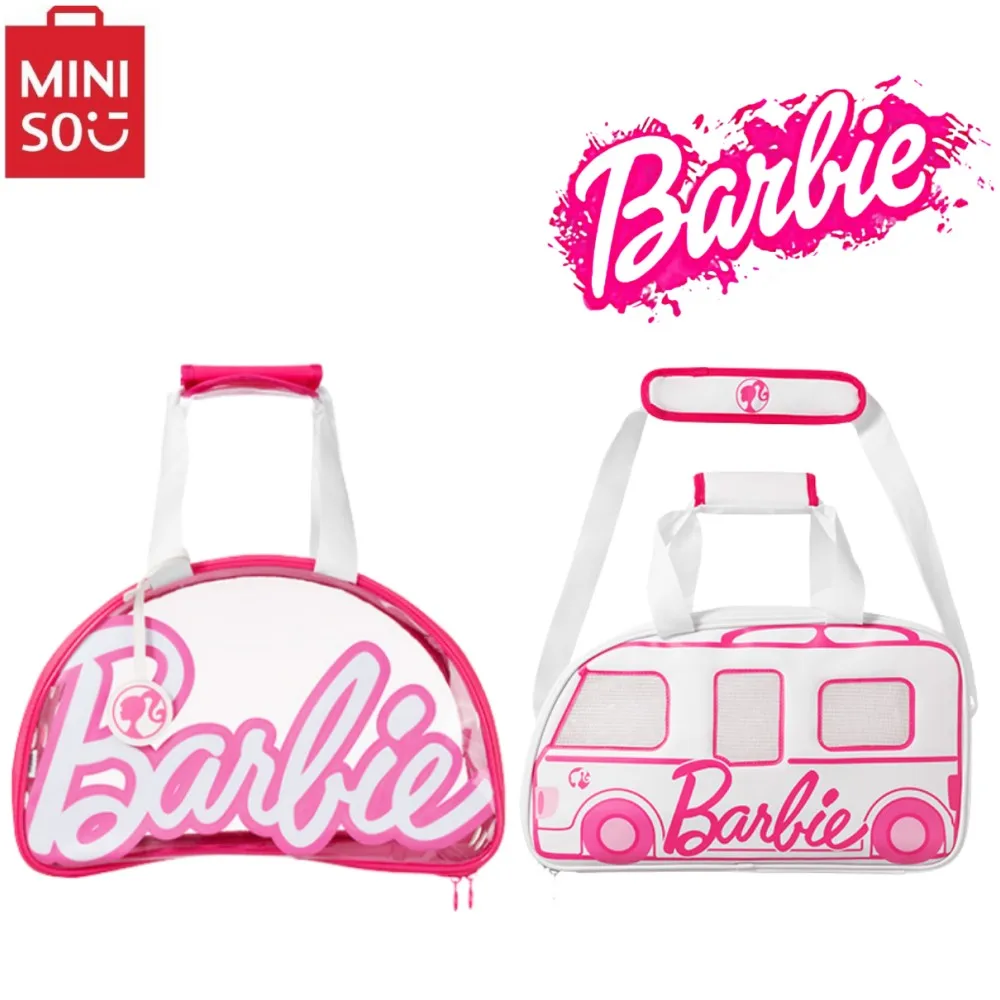 

Miniso Barbie Anime Kawaii Jelly Pet Bag Comfort Breathable Spacious Lightweight Three-dimensional High Face Value Birthday Gift