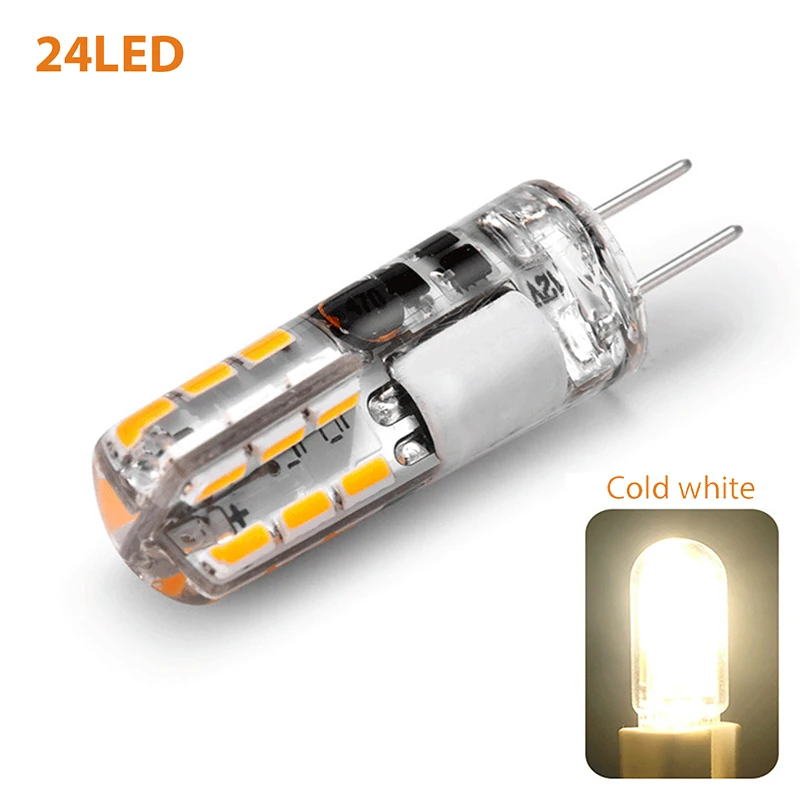 

Светодиодная лампа G4, 24/48 Светодиодный одов, AC/DC 12 В, 3014SMD, лампа с теплым белым/белым углом светодиодный светильник лампа, 360 угол свечения, лю...