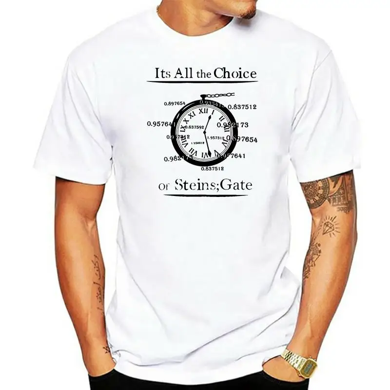 

Hot 2022 Summer Men T Shirt Fashion The Choice Of Steins Gate T-shirt Elegant T Shirt