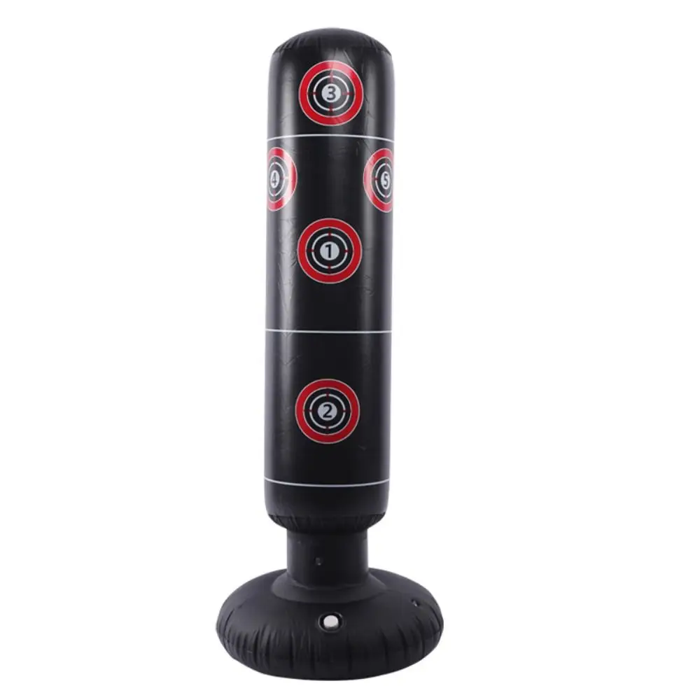 Надувной боксерский мешок для снятия стресса 160 см стоячий с песком герметичный