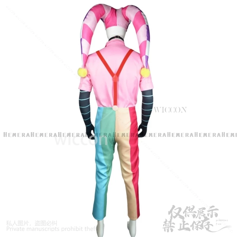 Аниме мультфильм Helluvaa косплей Fizzarolli костюм униформа комбинезоны шляпа спальные