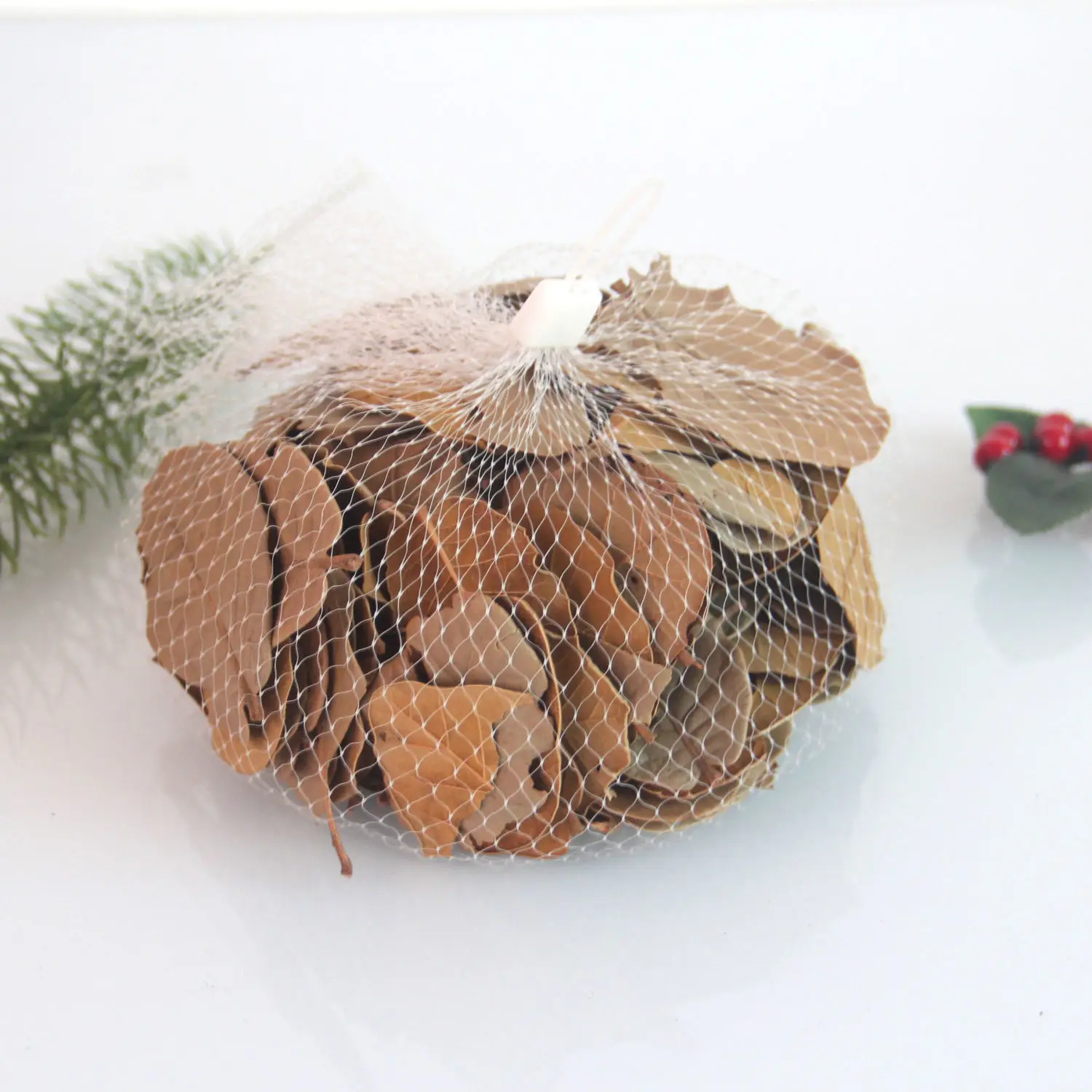 

Leaves Dried Pear Leaf Plants Natural Orange Leaf Diy Scrapbooking Bookmark Craft Decoration Wedding Home Party Decor Bride
