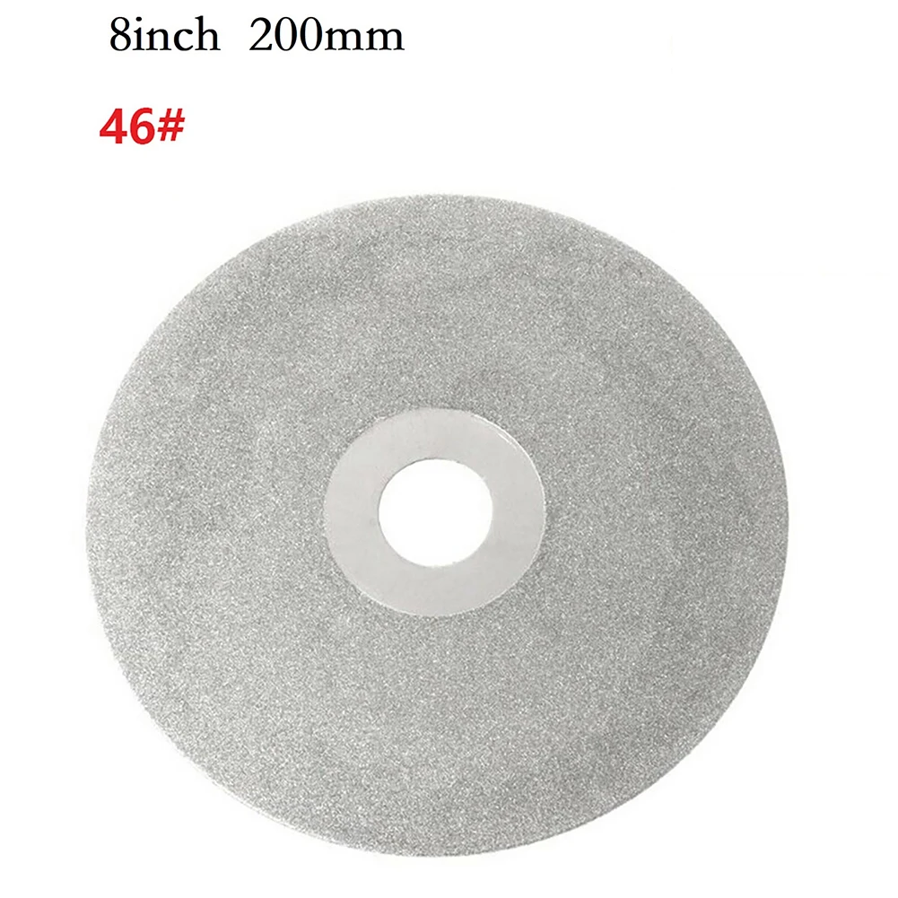 

Плоские круги с алмазным покрытием, 1 шт., 200 мм, 8 дюймов, шлифовальные полировальные диски, полировальные диски с зернистостью 46 ~ 2000, шлифовальный диск, электроинструмент