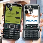 Винтажная лента для Nokia для Apple iPhone 13 12 11 Pro Max 13 12 Mini X XR XS Max 5 6 7 8 Plus, чехол для телефона, жидкий силиконовый чехол, чехол