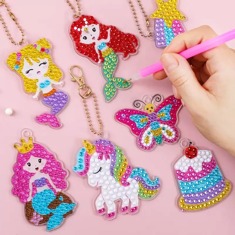 

Набор для алмазной живописи для детей, Набор наклеек «сделай сам», искусство, мультфильм, животное, алмазная живопись по номерам, искусство, детские игрушки, подарок