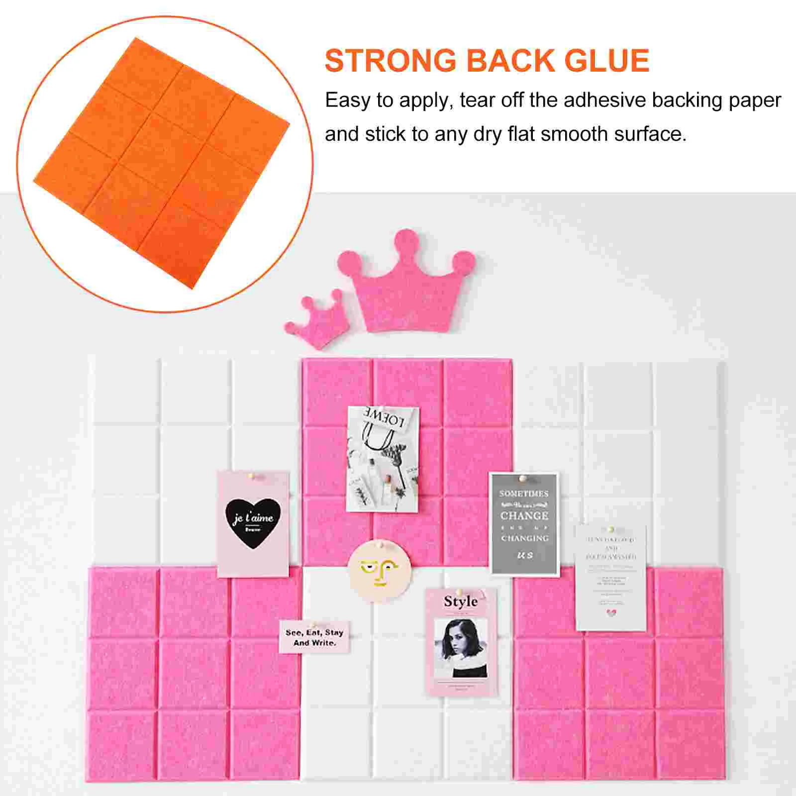 Самоклеящаяся фетровая наклейка на стену доска объявлений для фотографий