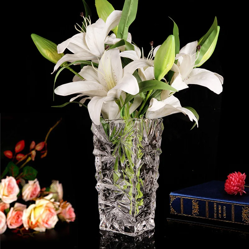 

Wedding Dried Flowers Vases Modern Luxury Design Office Gift Arden Glasses Bonsai Pot Plants Bathroom Macetas Home Garden OA50HP