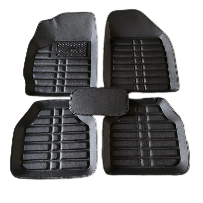 

NEW Luxury LeatherCar Floor Mats For Toyota Avensis T250 2003~2009 Mat Durable Waterproof Carpet Auto Rugs Set Car Accessories