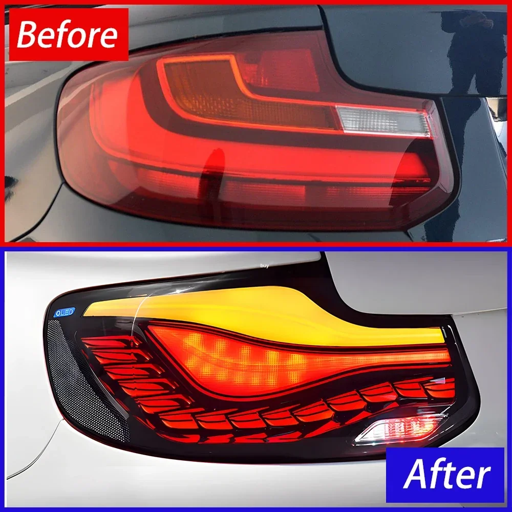 Для BMW 2 серии F22 2014-2021 автоматические задние фонари в сборе обновленный стиль