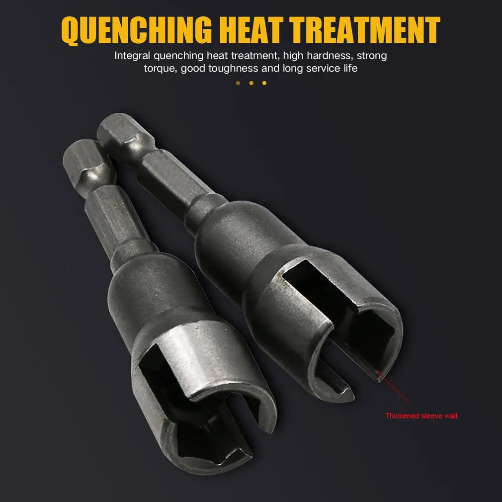 

Screwdriver Socket Slotted Hexagonal Long Handle Socket Wrench Electric Screwdriver Butterfly Hole Socket Wrench