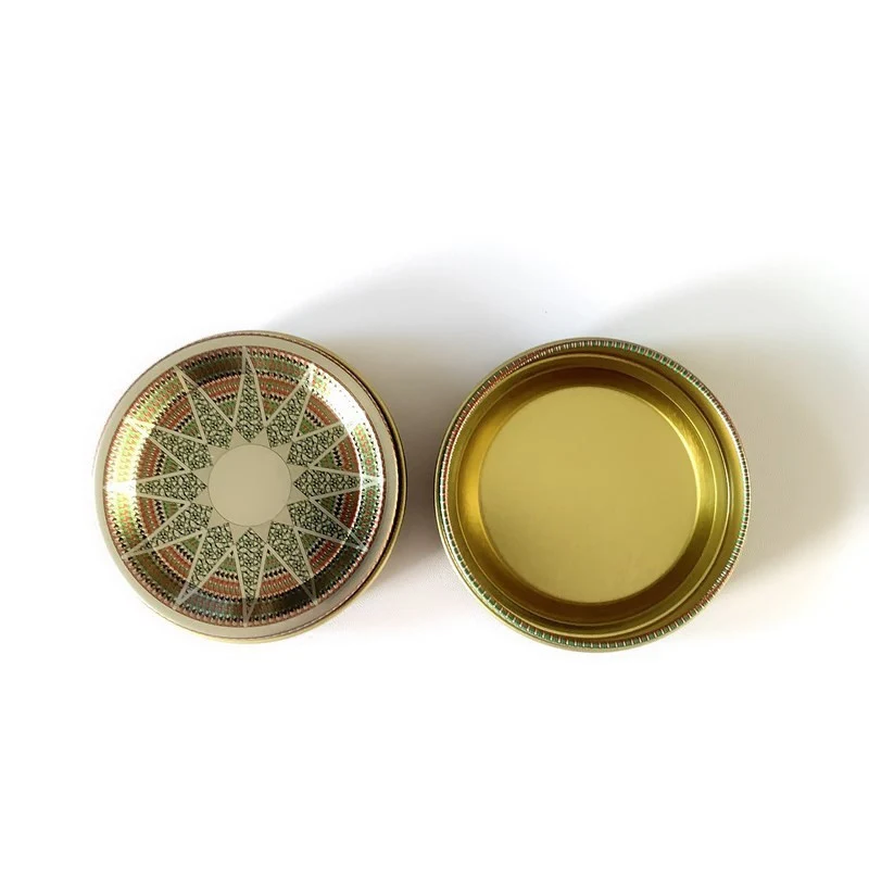 Оловянная коробка из шафрана на 1 г упаковочной коробки жестяная с окошком ПВХ