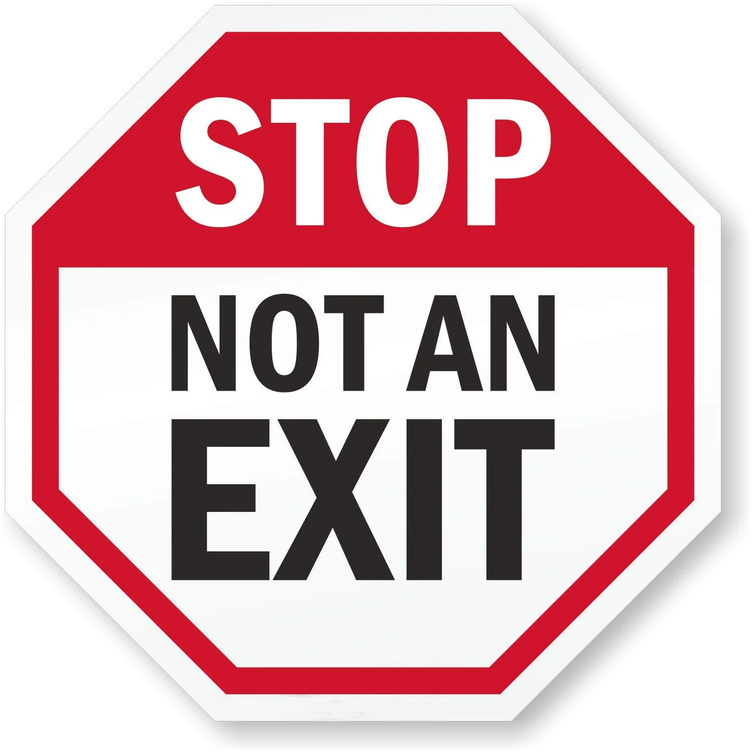 Предупреждающий знак SmartSign восьмиугольный с защитой от ржавчины 12x12 дюймов