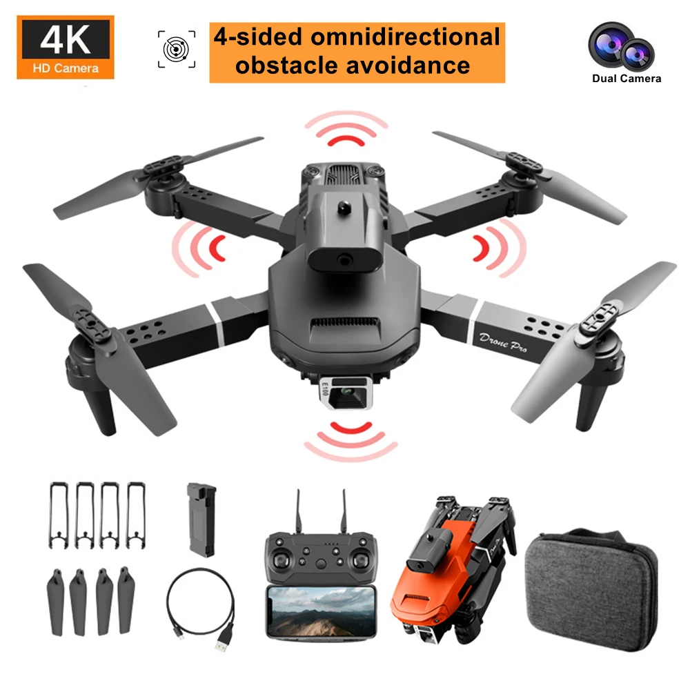 

Мини-Квадрокоптер E100 на радиоуправлении с 4-сторонней HD-камерой